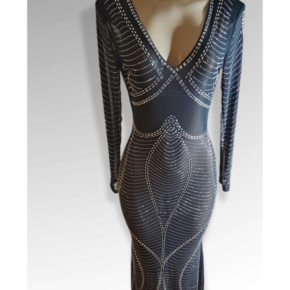 Rhinestone see through dress - Picture 3 of 7